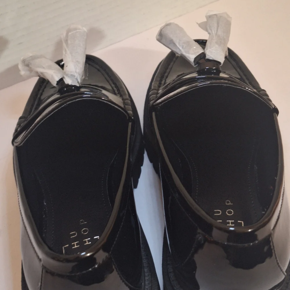 ShuShop Taylor Faux Patent Leather Mules Clogs Womens Size 7.5 Platform Shoes